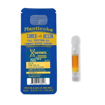 X-SERIES Orange Cookies x Scotties Cake 1 Gram Ceramic Vape Cart