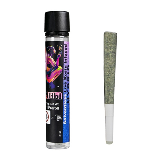Alibi Royal Cherry Kush X Twilight Aura 1g Live Rosin Infused Ceramic Tip Preroll