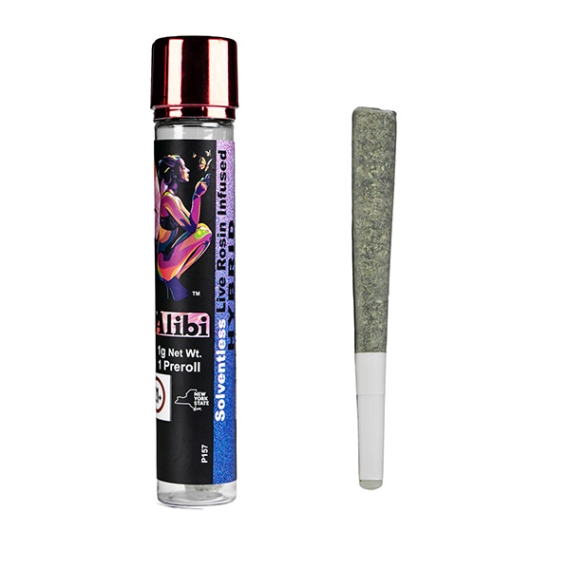 Alibi - Royal Cherry Kush x Crazy Train 1 Gram Live Rosin Infused Ceramic Tip Pre-roll Alibi - Royal Cherry Kush x Crazy Train 1 Gram Live Rosin Infused Ceramic Tip Pre-roll
