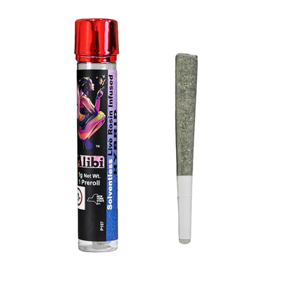 Alibi - Royal Cherry Kush x Crazy Train 1 Gram Live Rosin Infused Ceramic Tip Pre-roll Alibi - Royal Cherry Kush x Crazy Train 1 Gram Live Rosin Infused Ceramic Tip Pre-roll