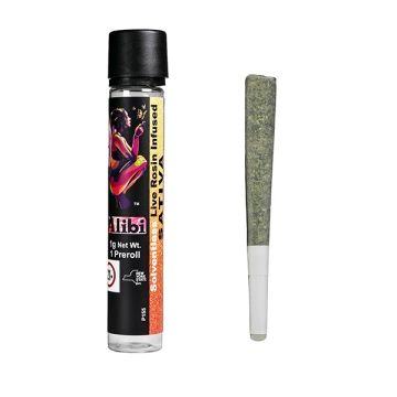 ALIBI - SUPER SILVER HAZE X STRAWBERRY MELTZ 1 GRAM LIVE ROSIN INFUSED CERAMIC TIP PREROLL