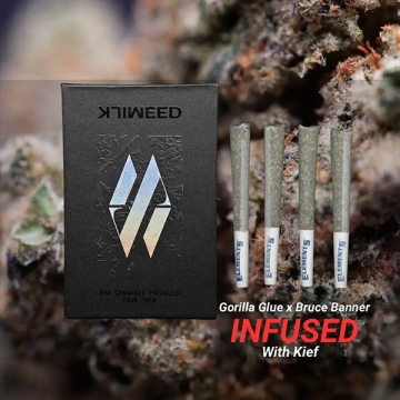 Gorilla Glue x Bruce Banner - 4 Pack of 0.75g Prerolls Gorilla Glue x Bruce Banner - 4 Pack of 0.75g Prerolls