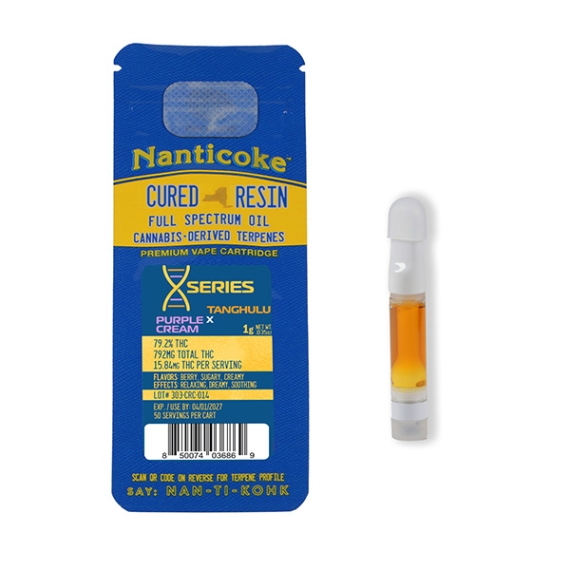 X-series Tanghulu x Purple Cream 1 Gram Ceramic Vape Cart