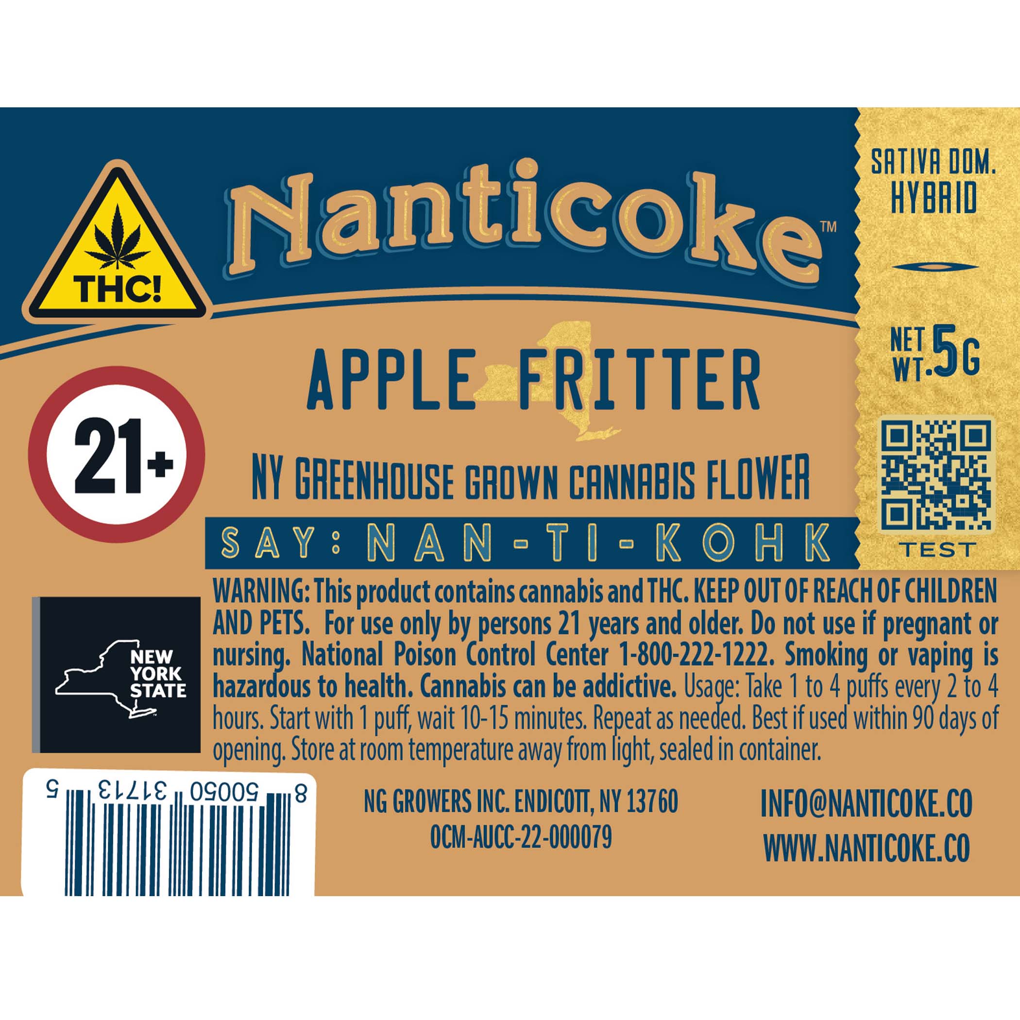 All Fritter pre-roll label