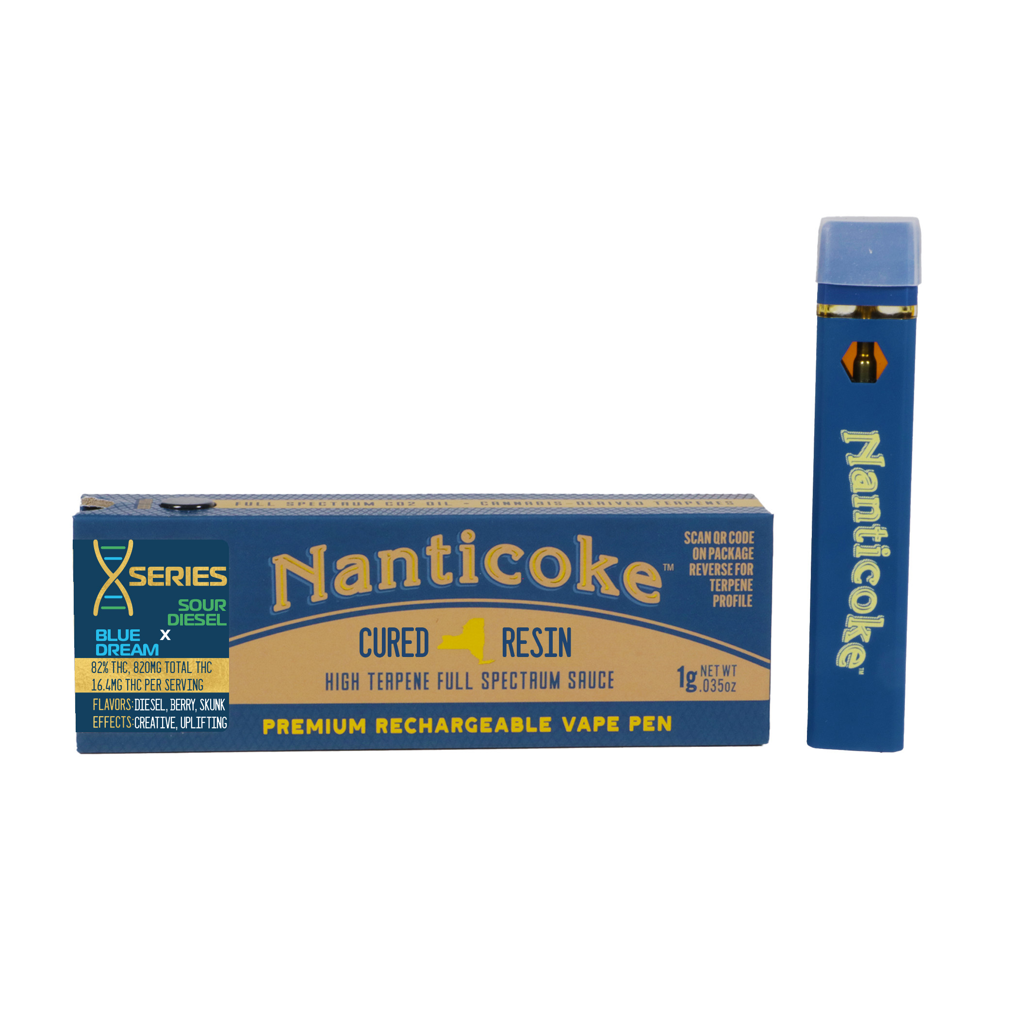 X-SERIES Sour Diesel x Blue Dream 1 Gram AIO Vape Pen